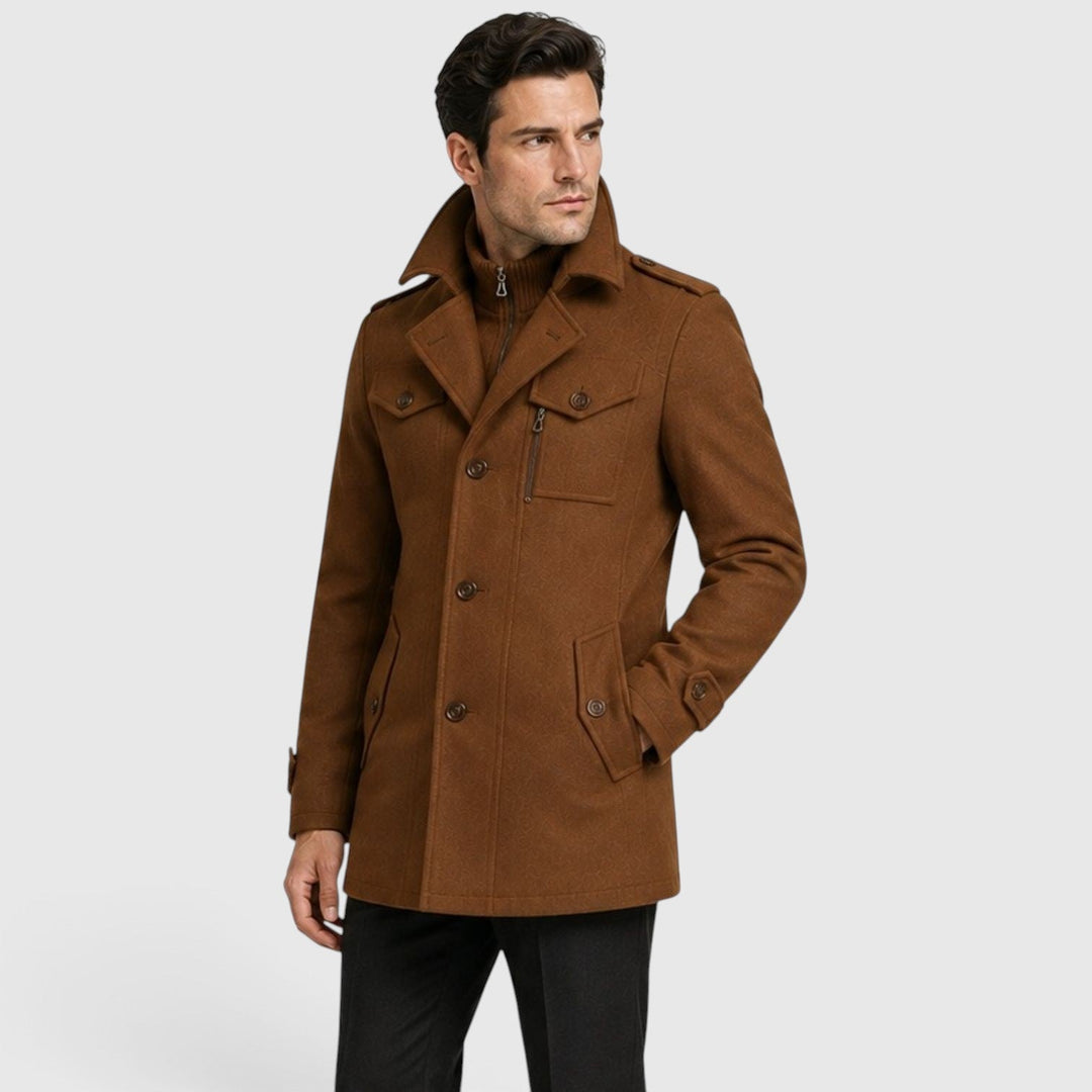 Channing | Sharp Quilted Wool-Blend Coat