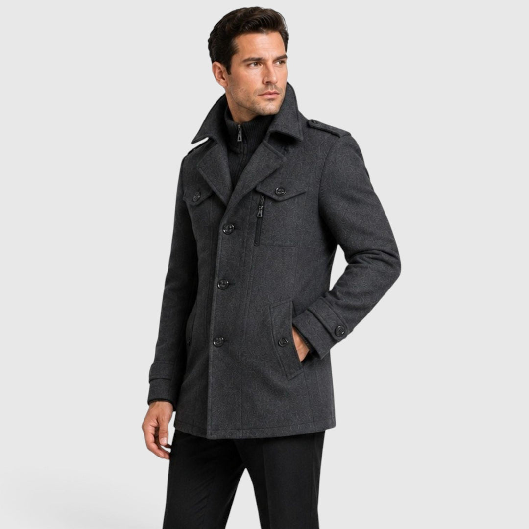 Channing | Sharp Quilted Wool-Blend Coat
