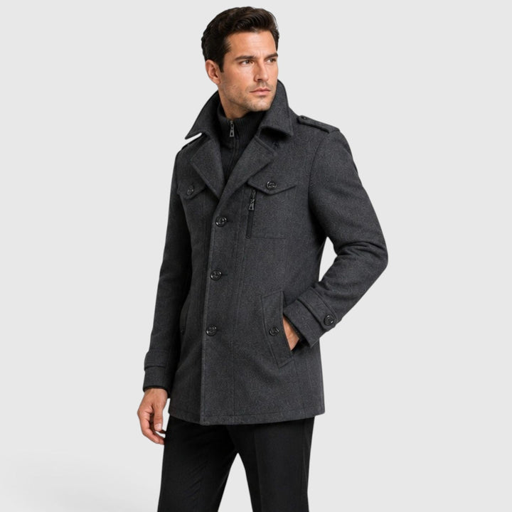 Channing | Sharp Quilted Wool-Blend Coat