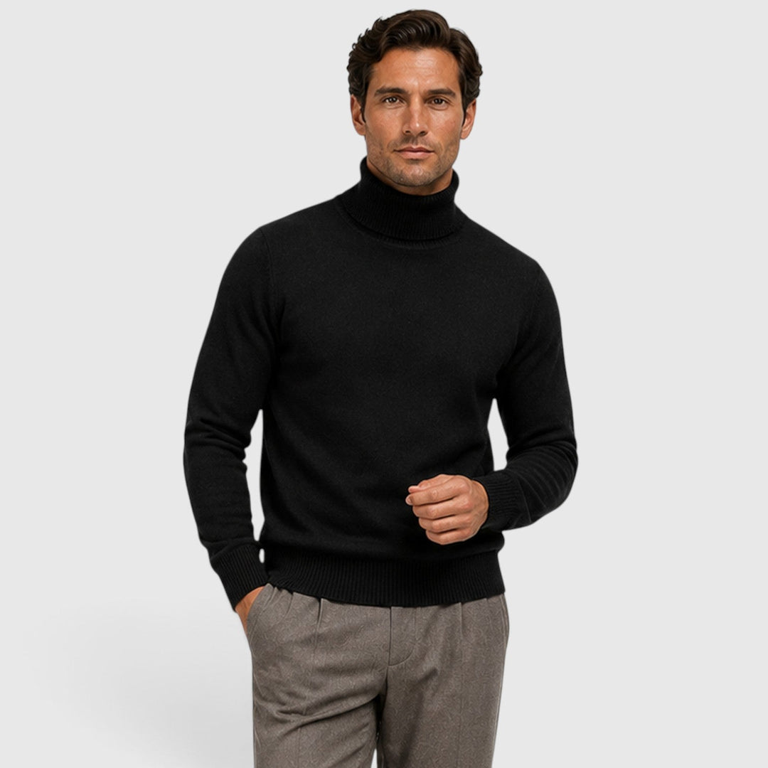 Brandon | Sleek Roll Neck Jumper Men