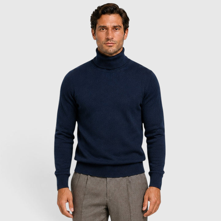 Brandon | Sleek Roll Neck Jumper Men