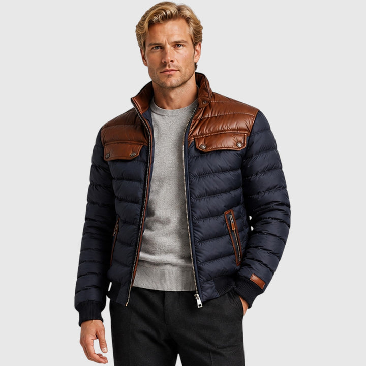 Sinclair | Cozy Fleece-Lined Cotton Casual Jacket for Men