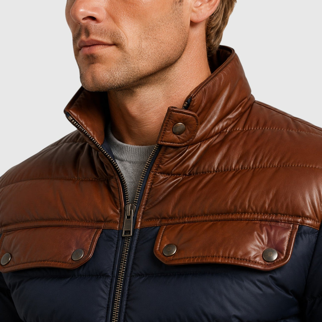 Sinclair | Cozy Fleece-Lined Cotton Casual Jacket for Men