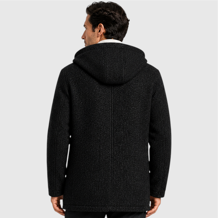 Redmond | Warm Fleece-Lined Hooded Cardigan for Men