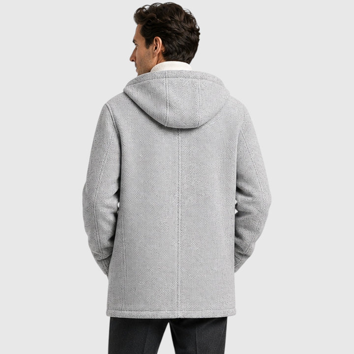 Redmond | Warm Fleece-Lined Hooded Cardigan for Men
