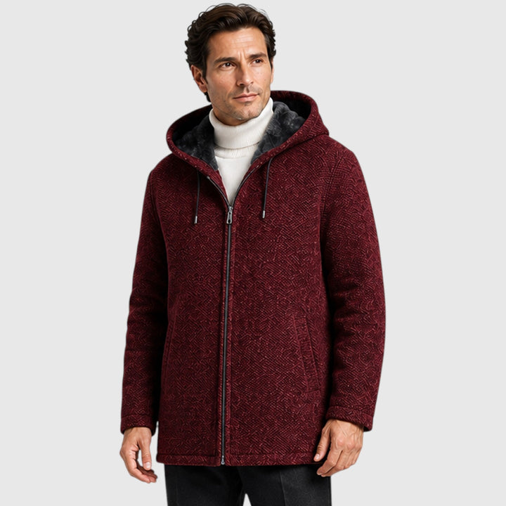 Redmond | Warm Fleece-Lined Hooded Cardigan for Men
