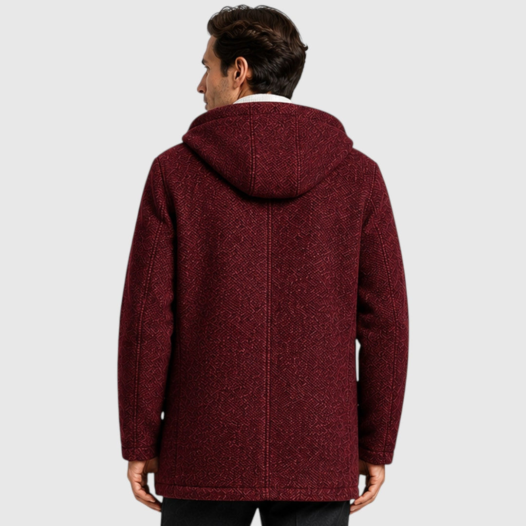 Redmond | Warm Fleece-Lined Hooded Cardigan for Men