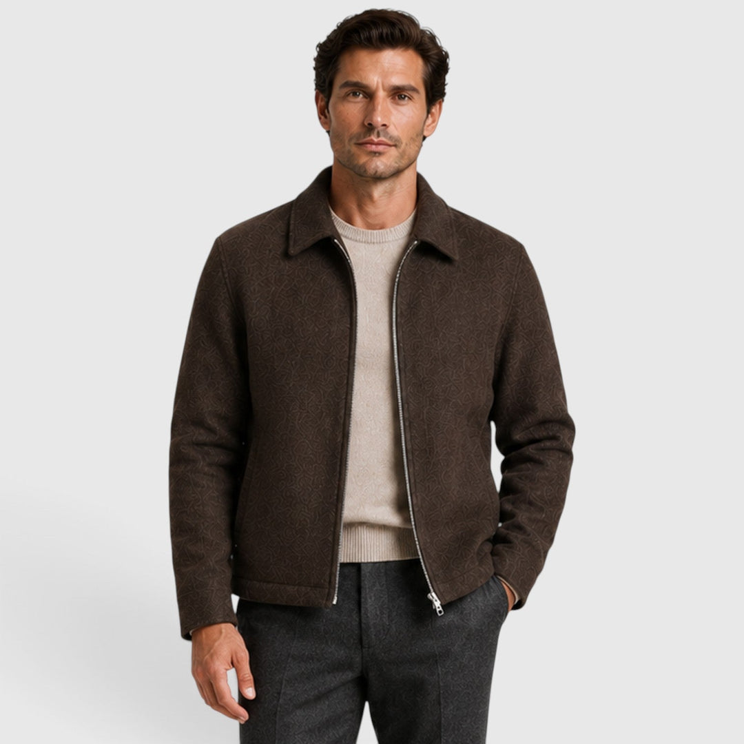 Albert | Refined Collared Full-Zip Mens Jacket
