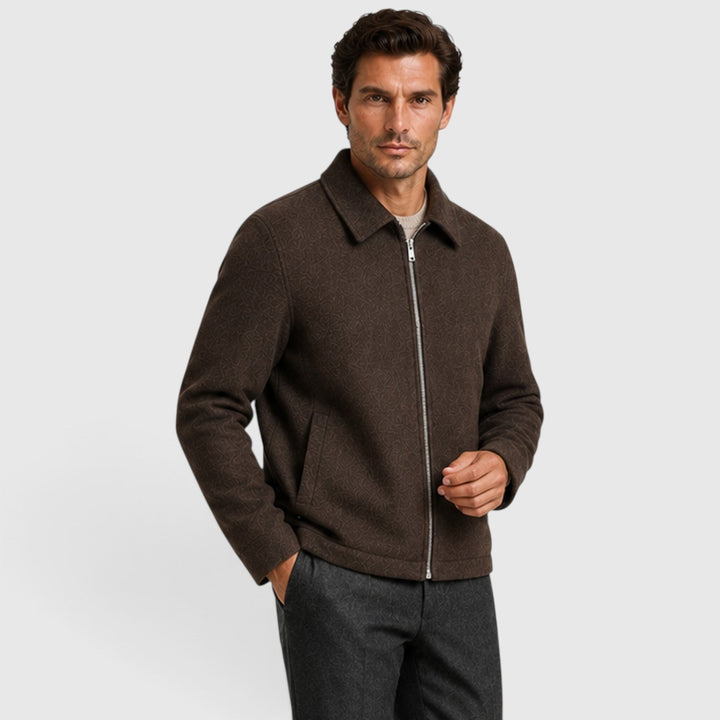 Albert | Refined Collared Full-Zip Mens Jacket