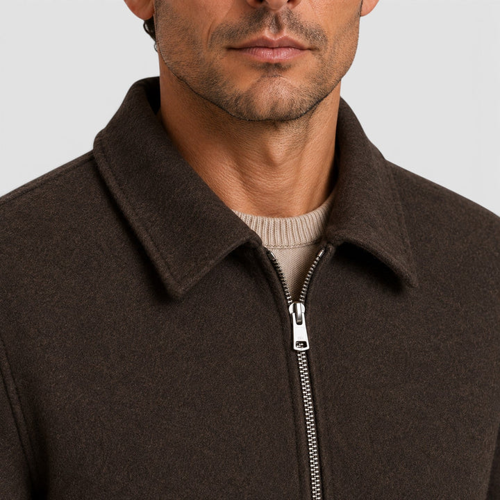 Albert | Refined Collared Full-Zip Mens Jacket