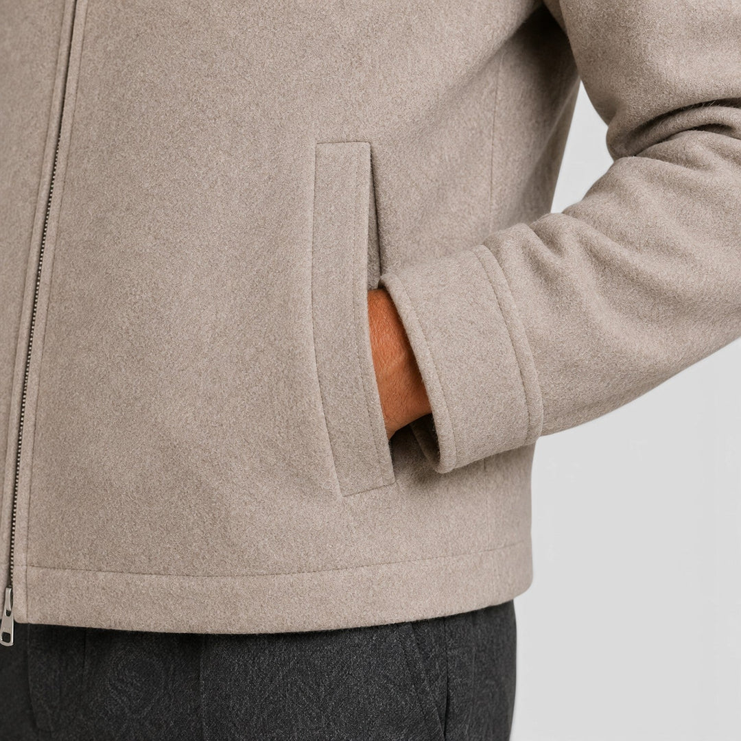Albert | Refined Collared Full-Zip Mens Jacket