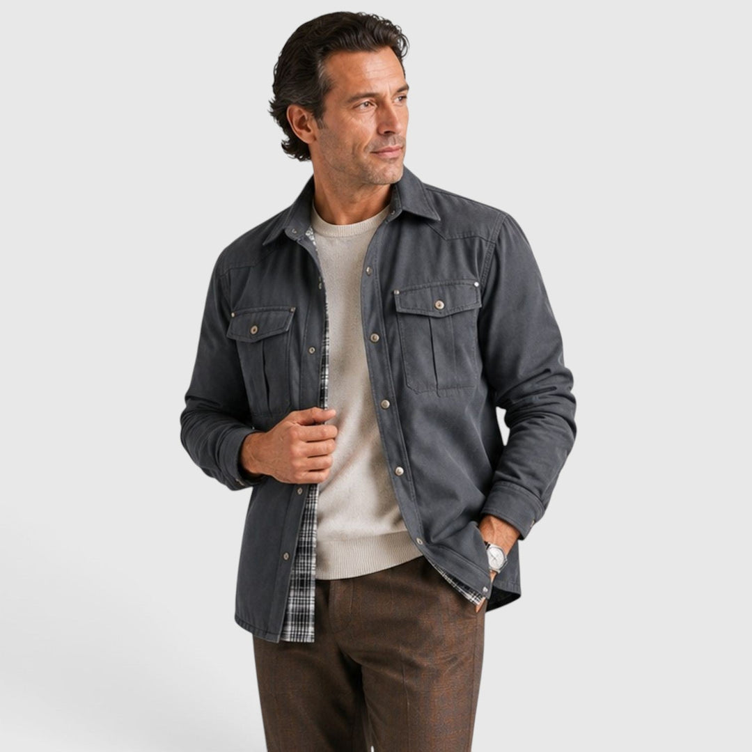 Bronson | Effortless Plaid-Lined Overshirt Men