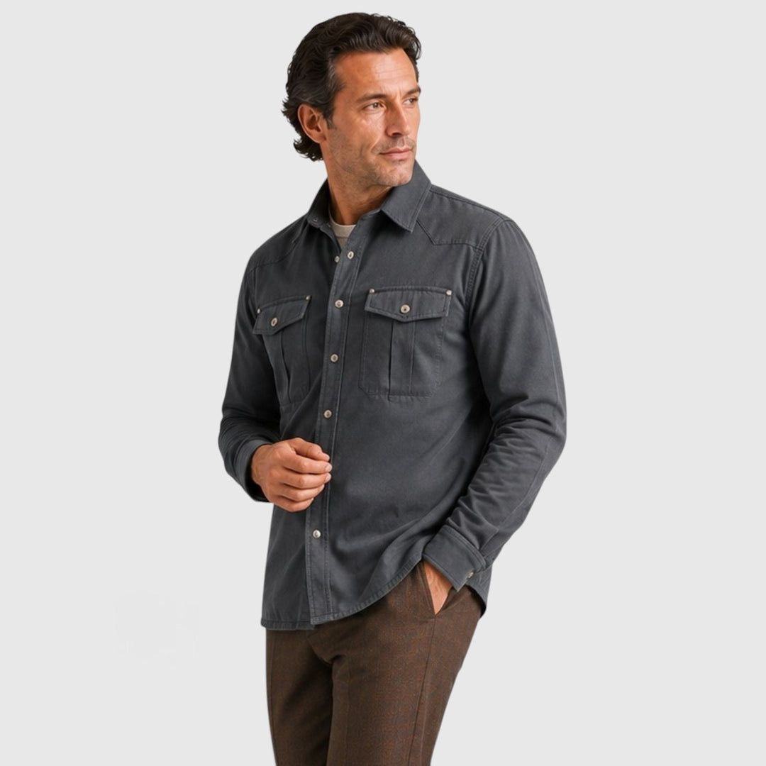 Bronson | Effortless Plaid-Lined Overshirt Men
