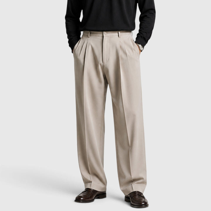 Jasper | Relaxed Pleated Smart Trousers for Men