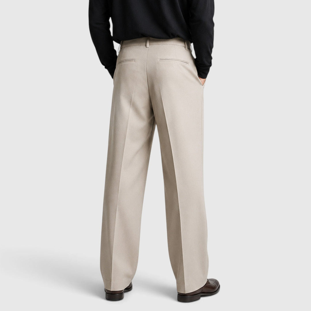 Jasper | Relaxed Pleated Smart Trousers for Men