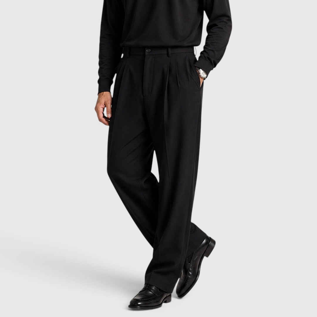 Jasper | Relaxed Pleated Smart Trousers for Men