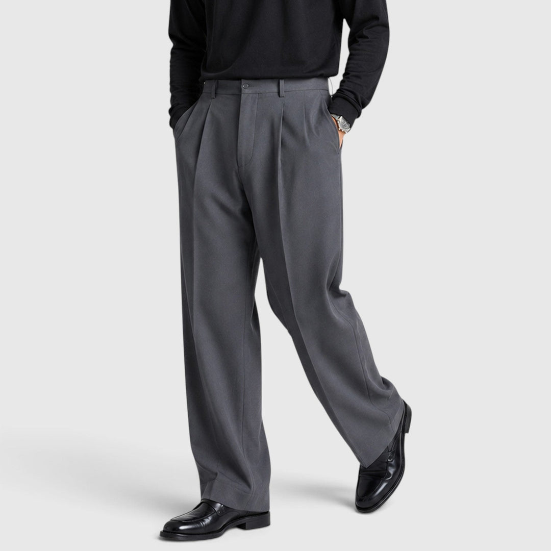 Jasper | Relaxed Pleated Smart Trousers for Men