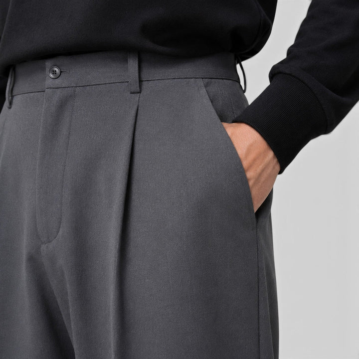 Jasper | Relaxed Pleated Smart Trousers for Men