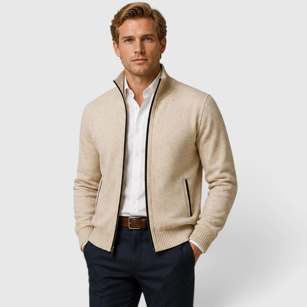 Brant | Smart Collared Zip Up Cardigan