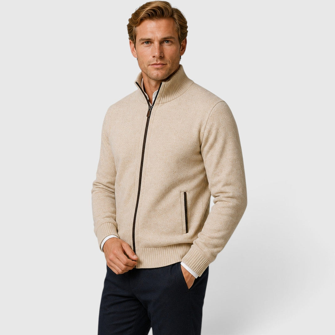 Brant | Smart Collared Zip Up Cardigan