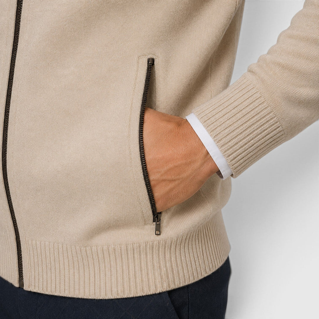Brant | Smart Collared Zip Up Cardigan