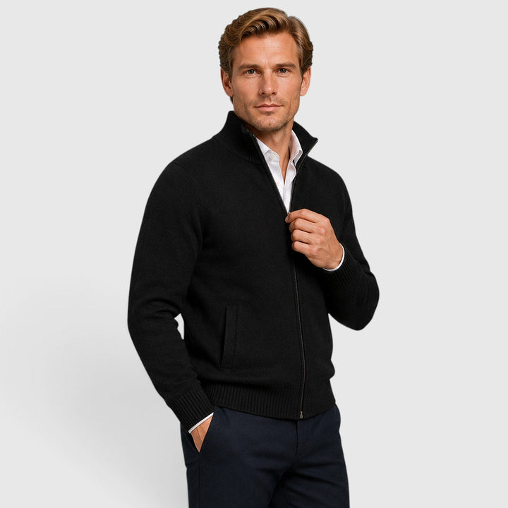 Brant | Smart Collared Zip Up Cardigan