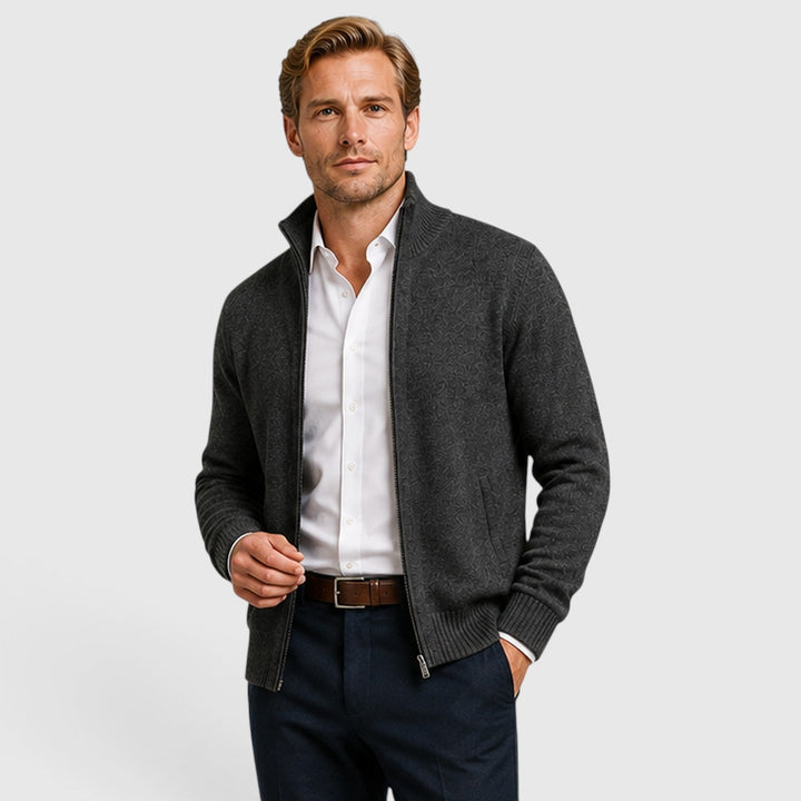 Brant | Smart Collared Zip Up Cardigan