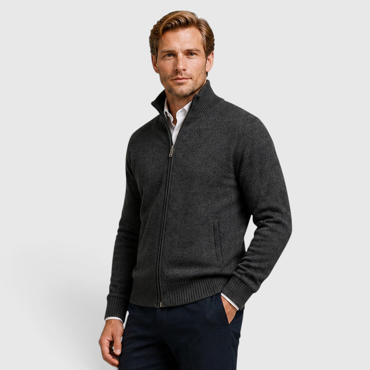 Brant | Smart Collared Zip Up Cardigan