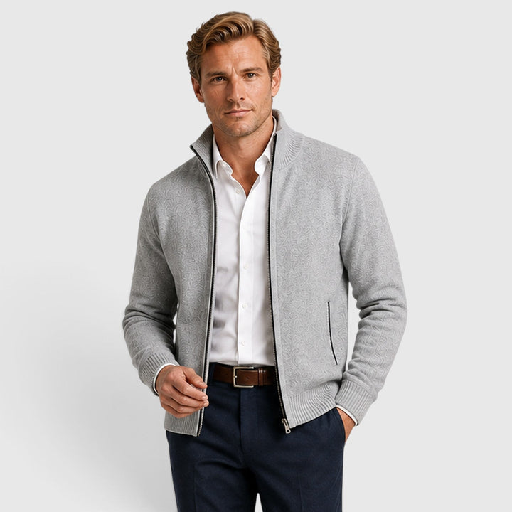 Brant | Smart Collared Zip Up Cardigan