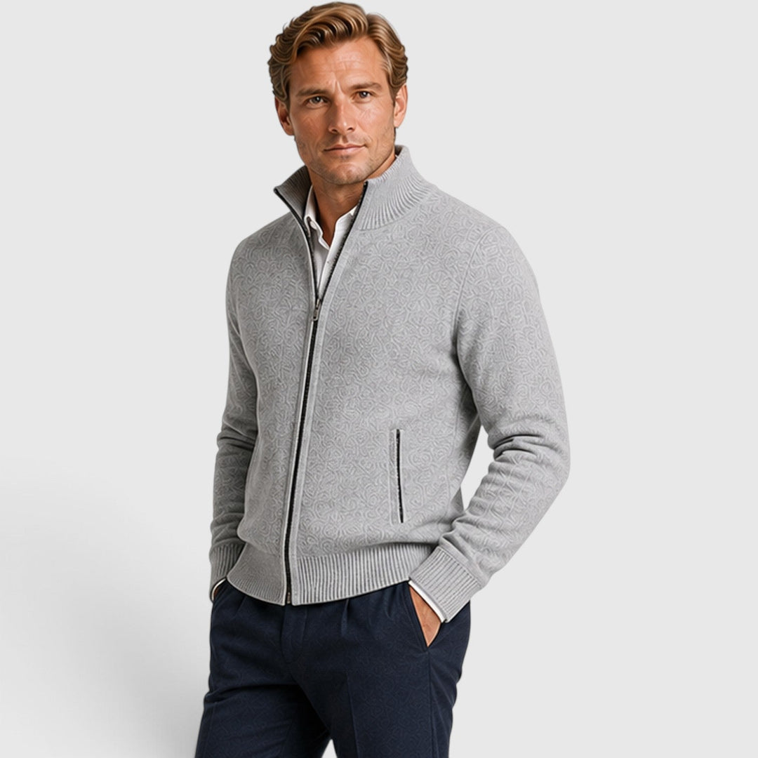 Brant | Smart Collared Zip Up Cardigan