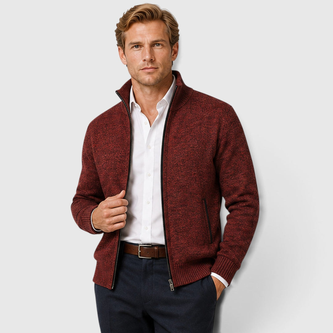 Brant | Smart Collared Zip Up Cardigan