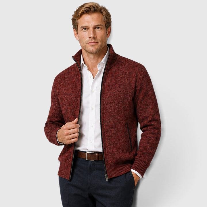 Brant | Smart Collared Zip Up Cardigan