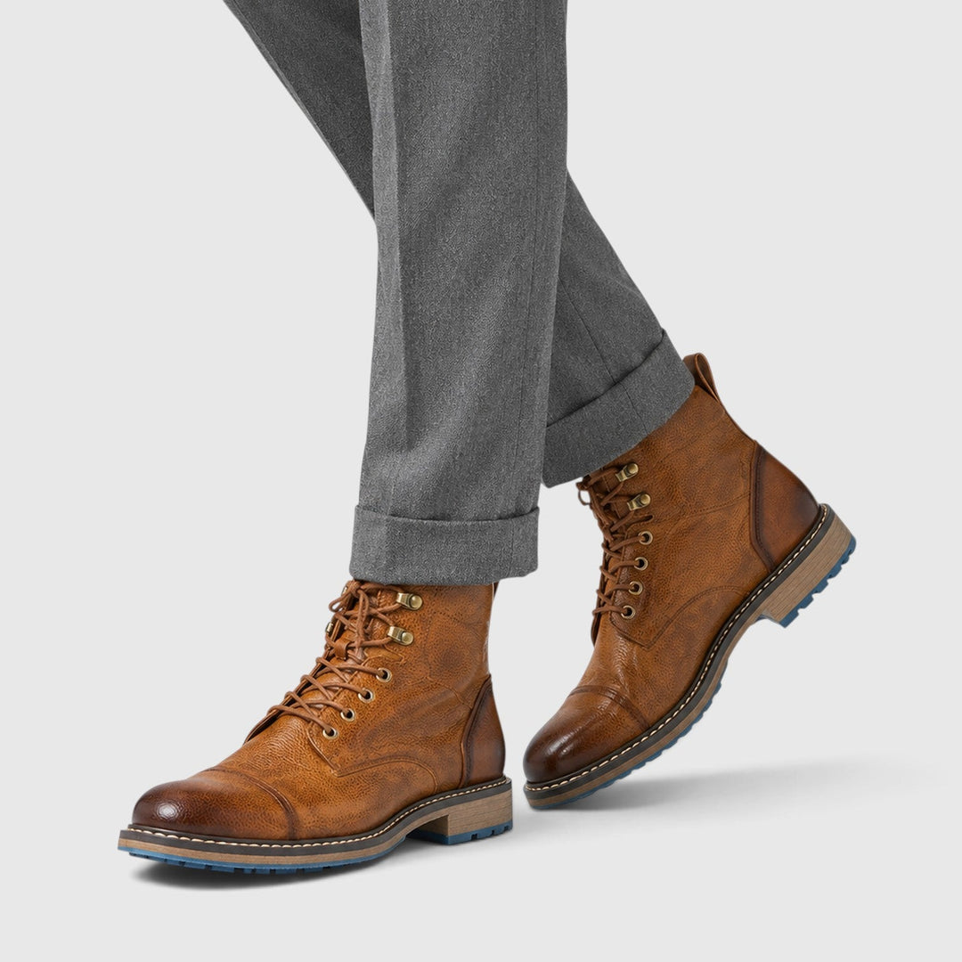 Aiden | Classic Leather Lace-Up Mens Boots