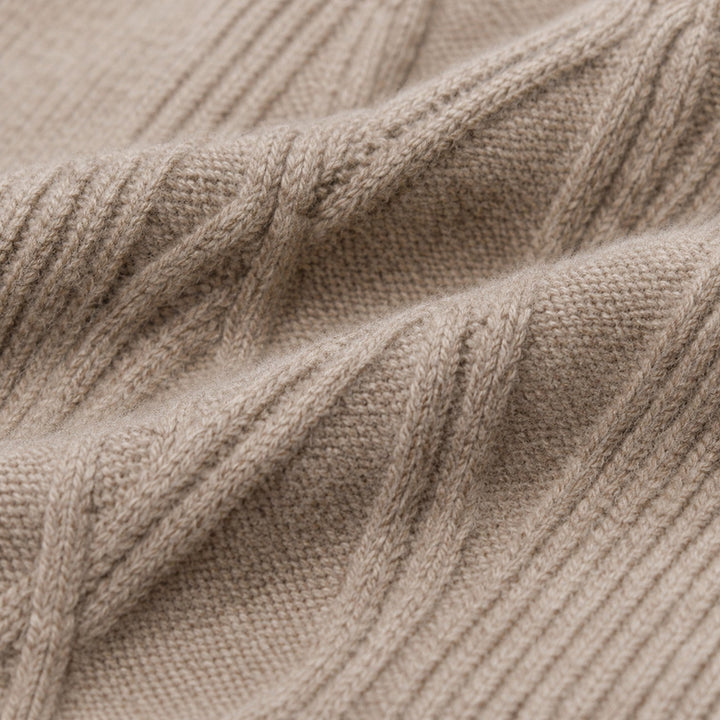 Sebastian | Warm Pure Wool Diamond Knit Jumper for Men
