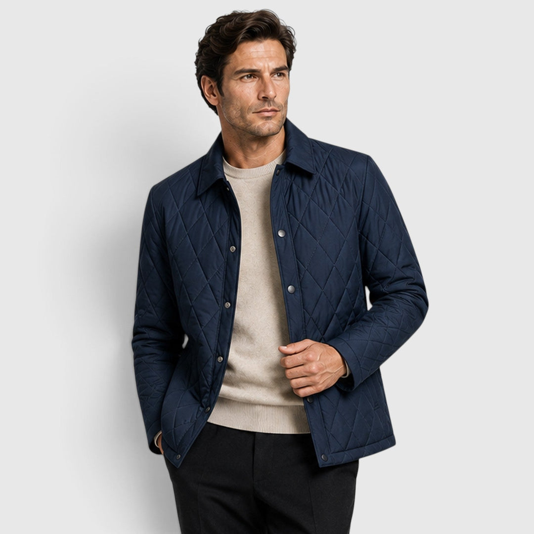 Tate | Rugged Loose-Fit Quilted Puffer Jacket for Men