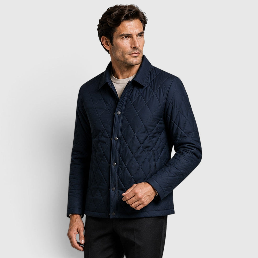 Tate | Rugged Loose-Fit Quilted Puffer Jacket for Men