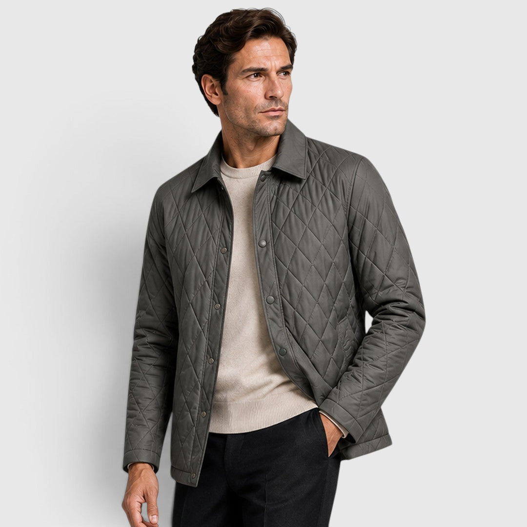 Tate | Rugged Loose-Fit Quilted Puffer Jacket for Men