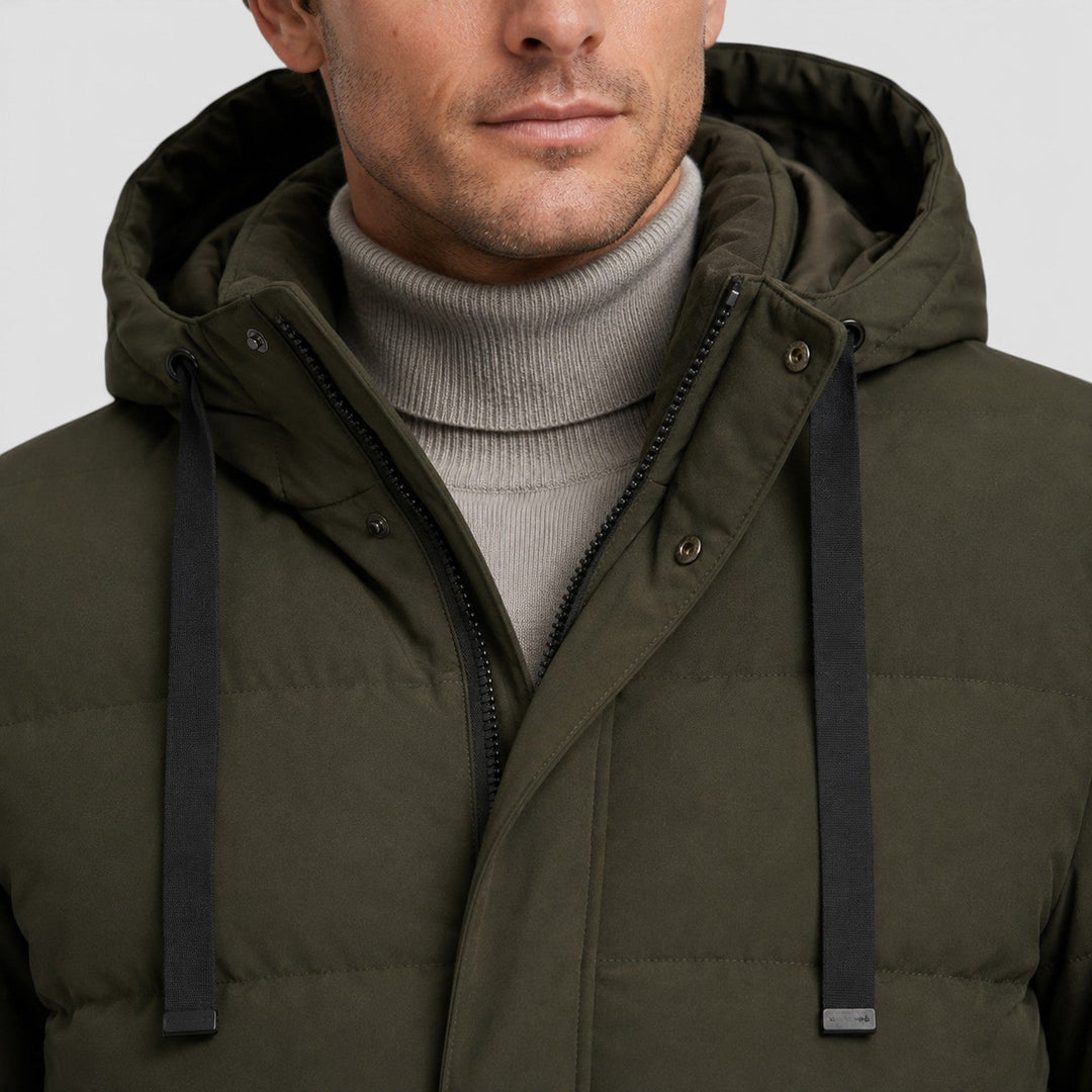 Henley | Warm Padded Hooded Parka for Men