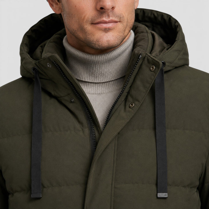 Henley | Warm Padded Hooded Parka for Men