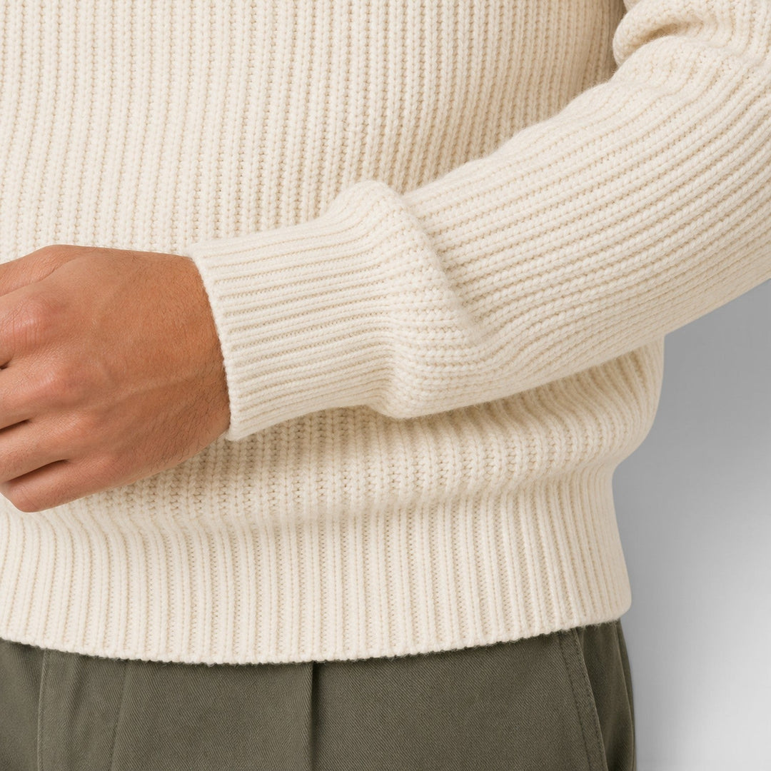 Alfie | Warm Rib Knit Crew Neck Mens Jumper