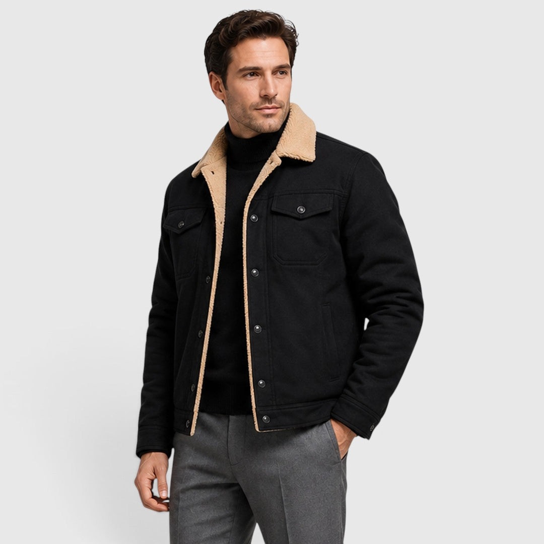 Chester | Rugged Sherpa-Lined Snap-Front Jacket