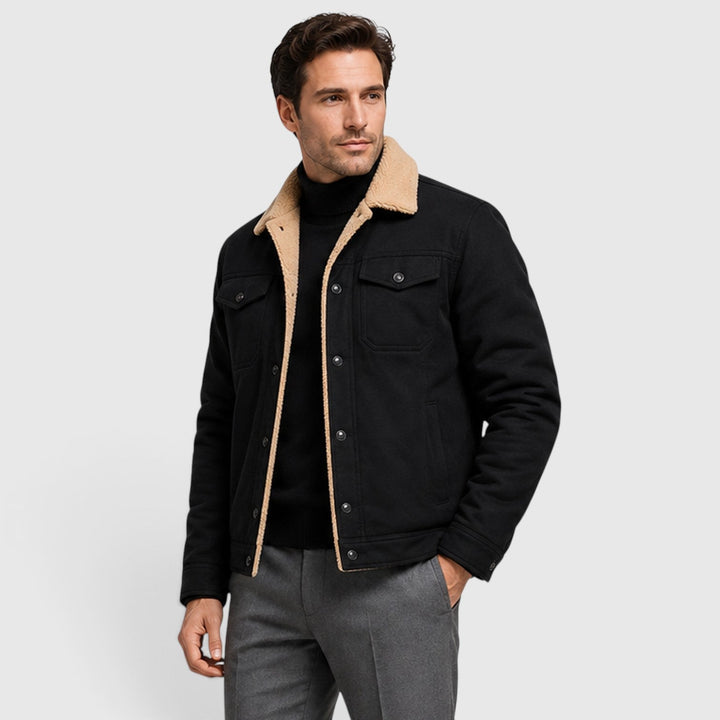 Chester | Rugged Sherpa-Lined Snap-Front Jacket