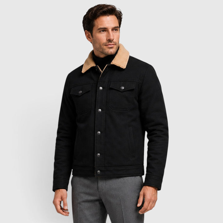 Chester | Rugged Sherpa-Lined Snap-Front Jacket