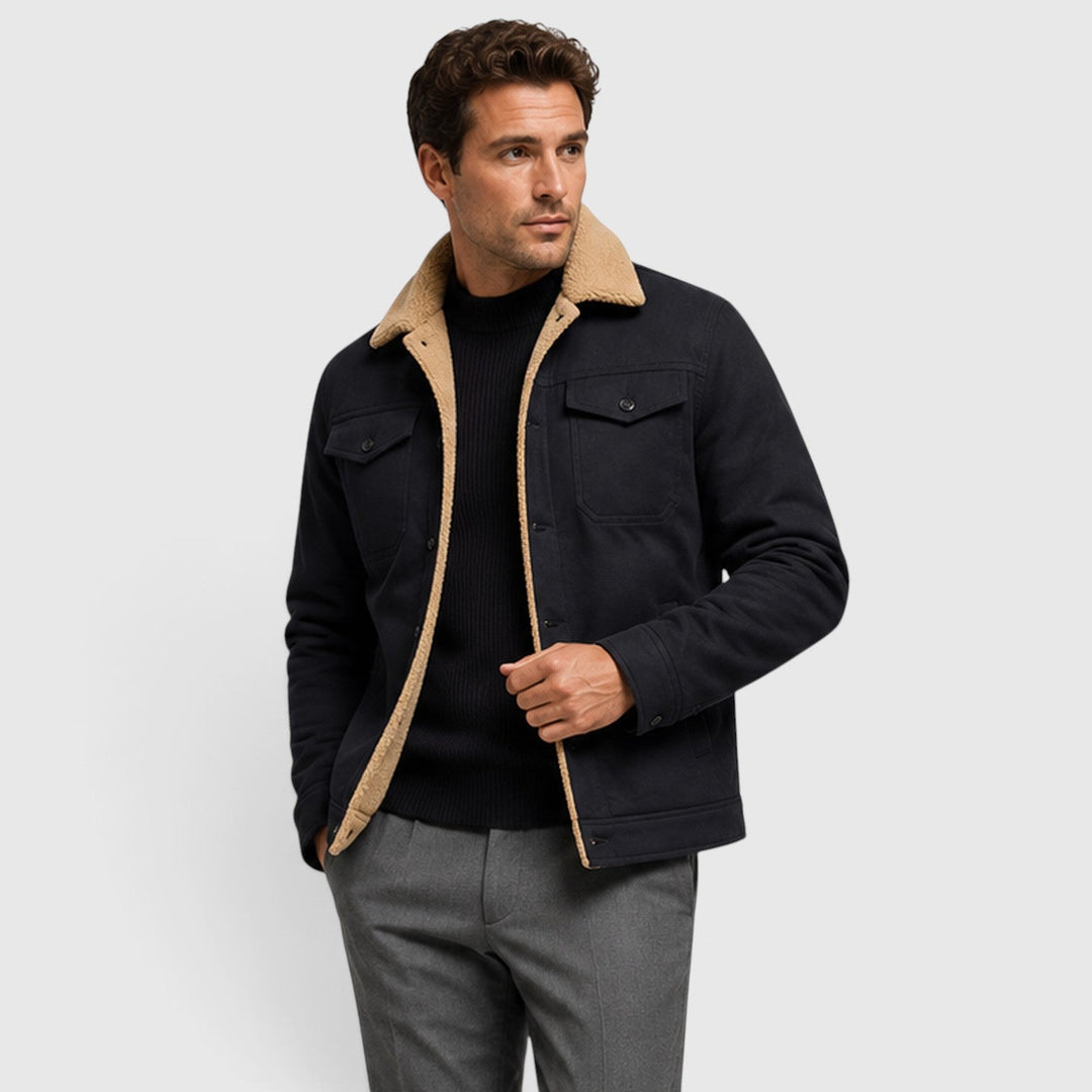 Chester | Rugged Sherpa-Lined Snap-Front Jacket