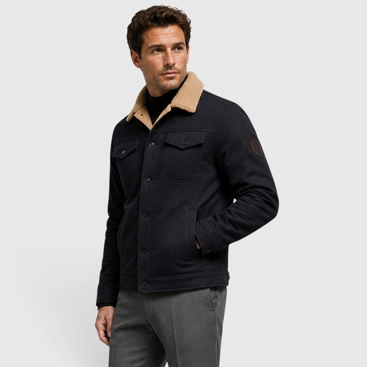 Chester | Rugged Sherpa-Lined Snap-Front Jacket