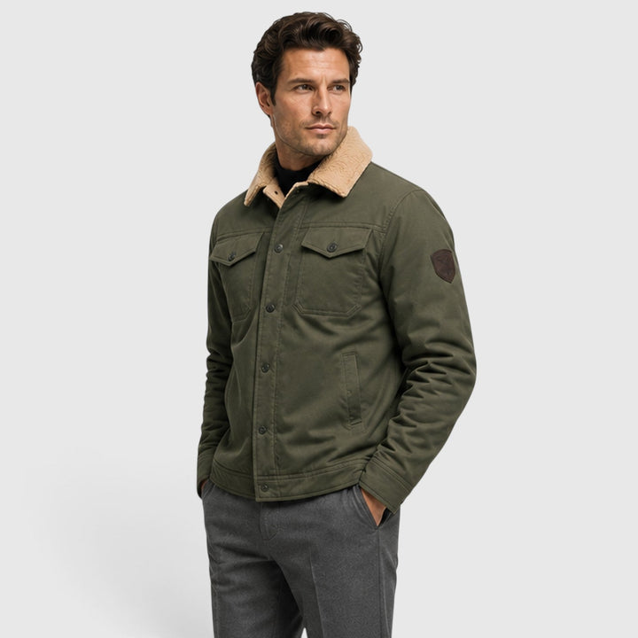 Chester | Rugged Sherpa-Lined Snap-Front Jacket