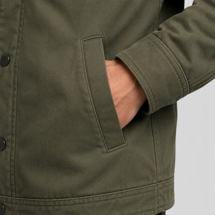 Chester | Rugged Sherpa-Lined Snap-Front Jacket