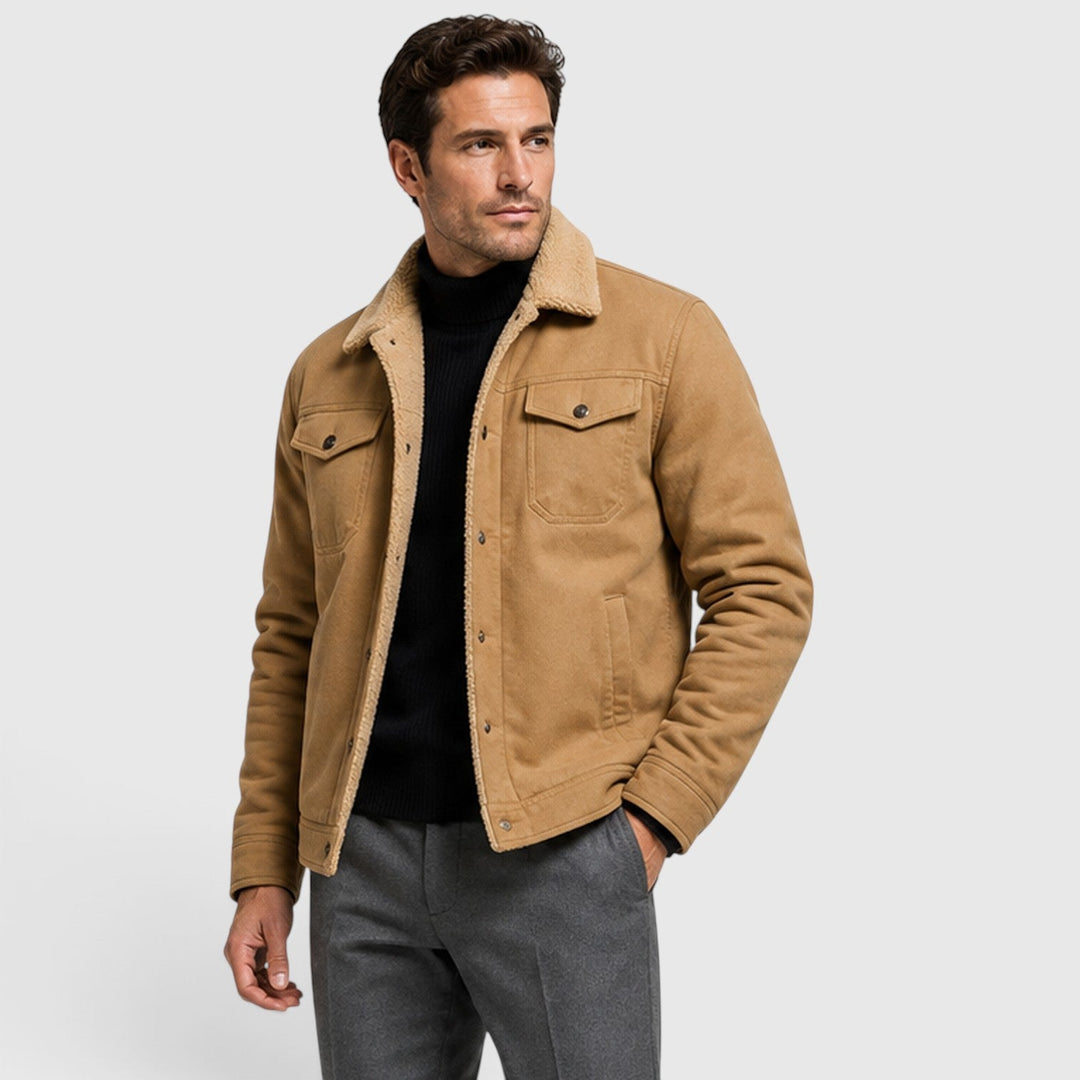 Chester | Rugged Sherpa-Lined Snap-Front Jacket