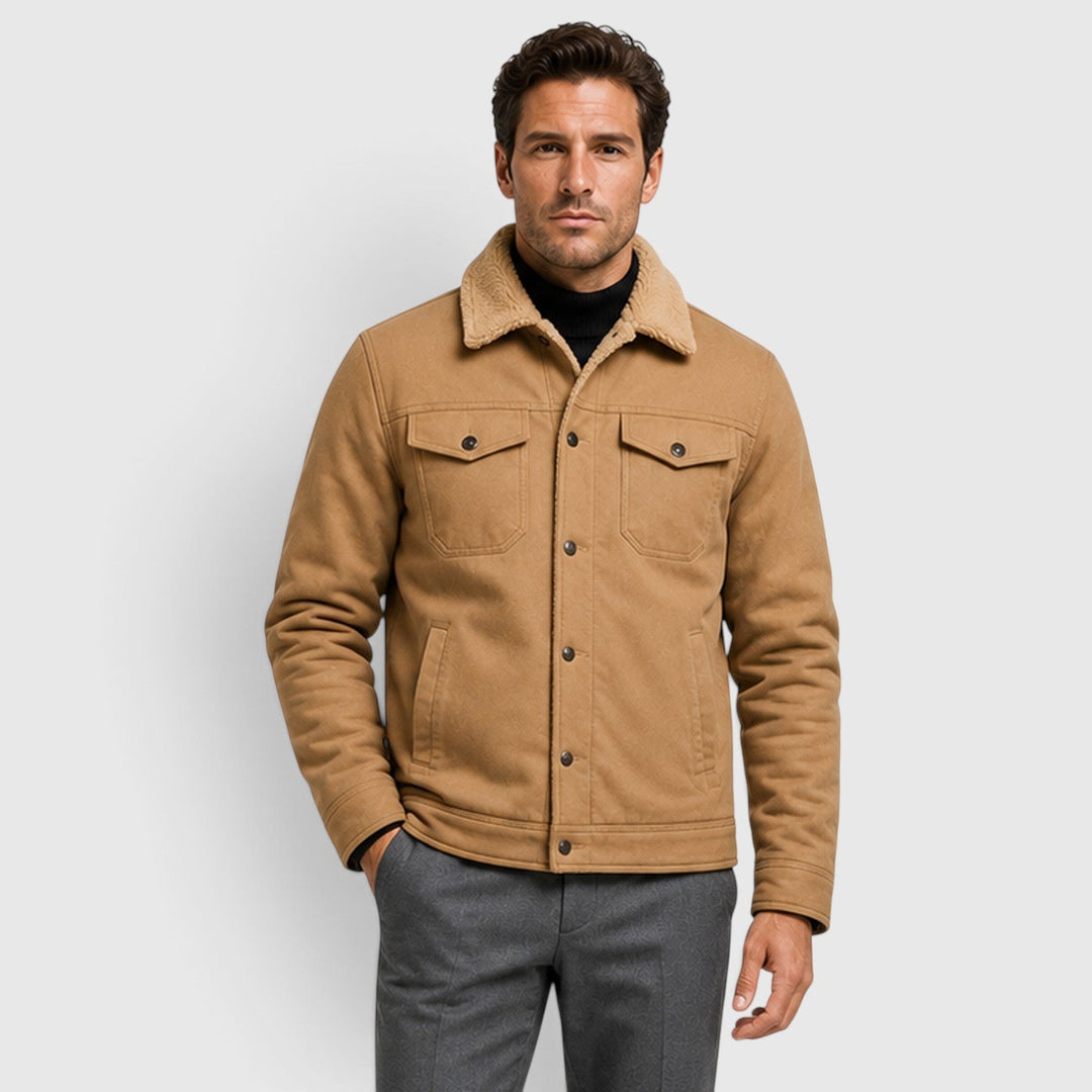 Chester | Rugged Sherpa-Lined Snap-Front Jacket