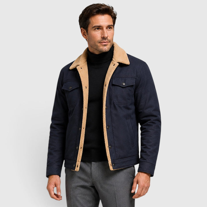 Chester | Rugged Sherpa-Lined Snap-Front Jacket